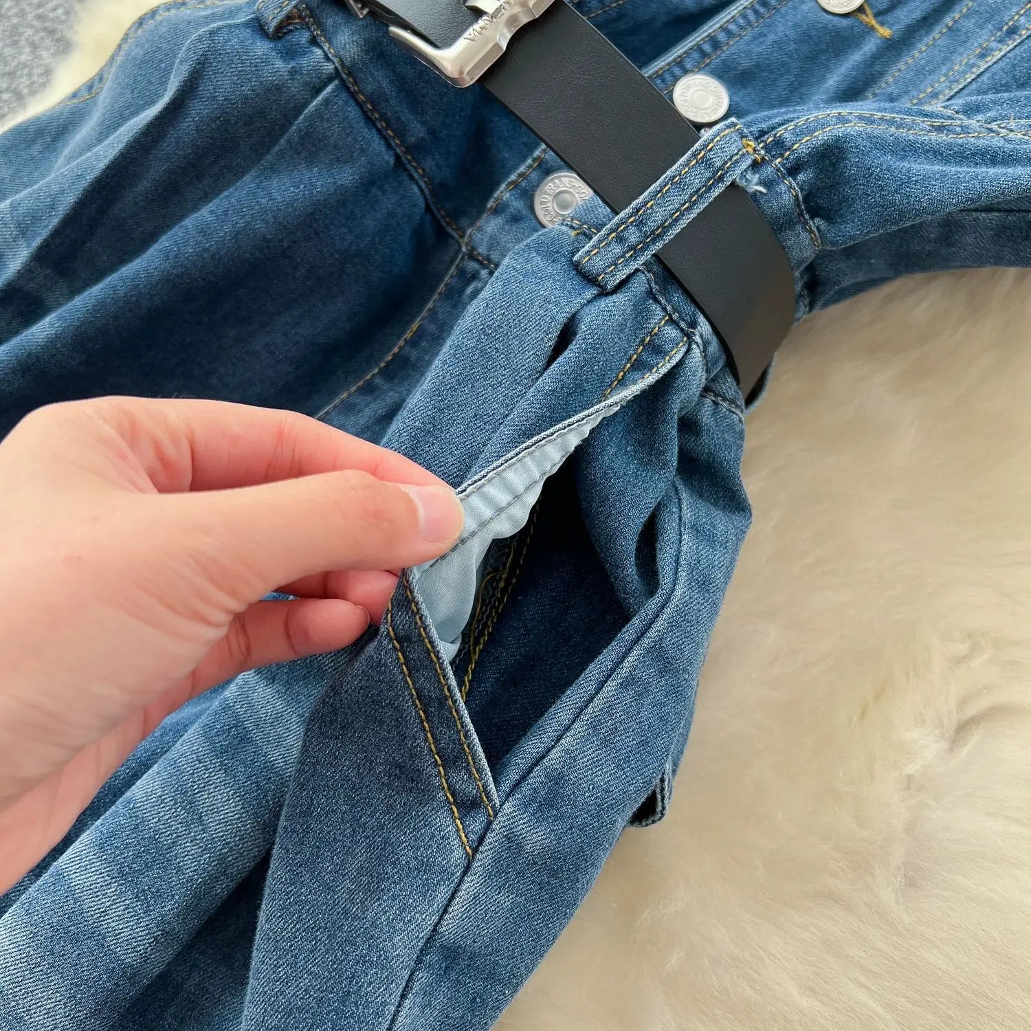 Denim Jumpsuits Women One Piece Wide Leg Pants Washed Distressed Sleeveless Pockets 2025 Streetwear High Waist Jeans Trousers Aviola