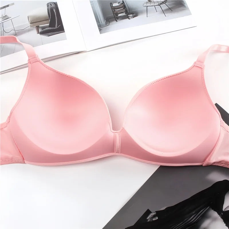 2Pcs/Set Push Up Bra Padded Bras For Women Underwear Non-wire Brassiere Sexy Lingerie Solid Color 3/4 Cup Comfort Intimates Aviola