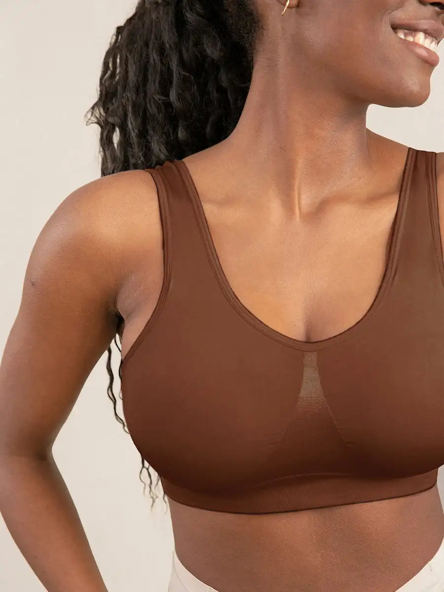 Women Daily Comfort Wireless Shaper Bra Sexy Lingerie Female Removable Pad Underwear S-4XL B48 Aviola