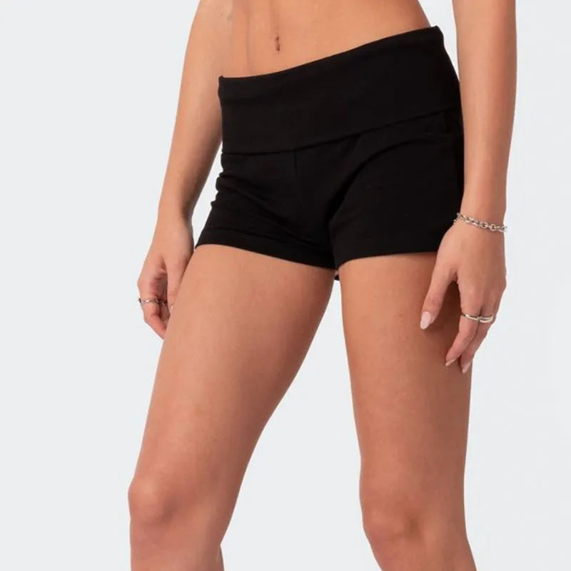 T2K European and American street style short letter print new basic versatile casual shorts Aviola
