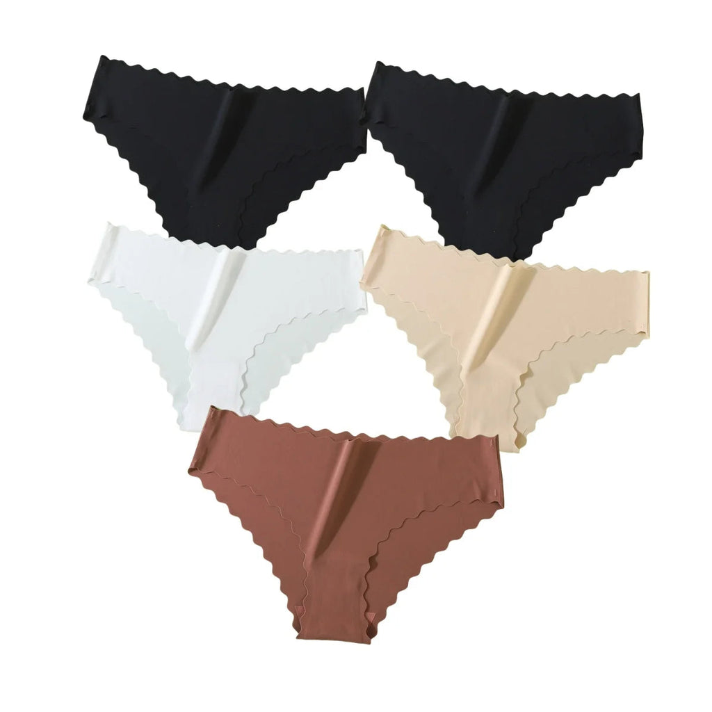 5Pcs/Set Briefs Women Panties Seamless Underwear Female Underpants Summer Soft Panties Thin Sexy Lingerie Aviola