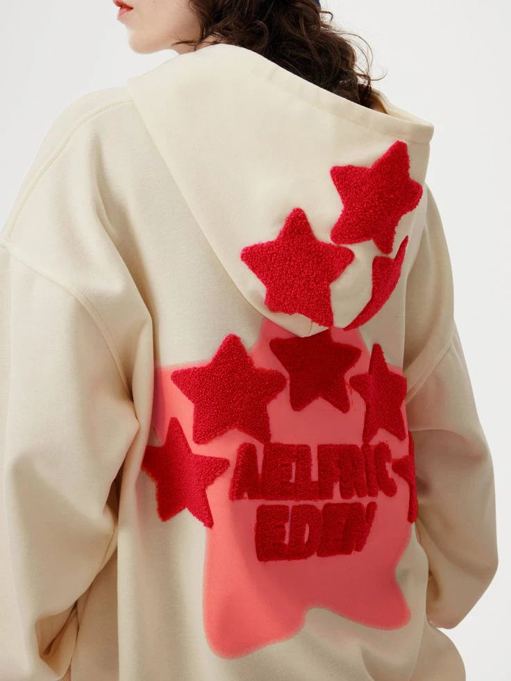 2024 Fall hip hop street graffiti hoodie women's retro casual sports baggy hoodie Aviola