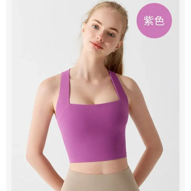 Women Cross Strap Sports Bra Top High impact Push Up Running Bras Sport Bra Yoga Gym Crop Top Brassiere Fitness Top Sport Bra Aviola
