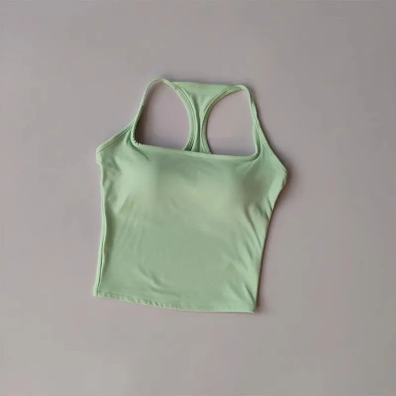 Women's Pilates Tank Top Push-Up Sports Bra Hollow Breathable Fitness Bras Gym Yoga Vest Sexy Running Tops Sportswear Aviola