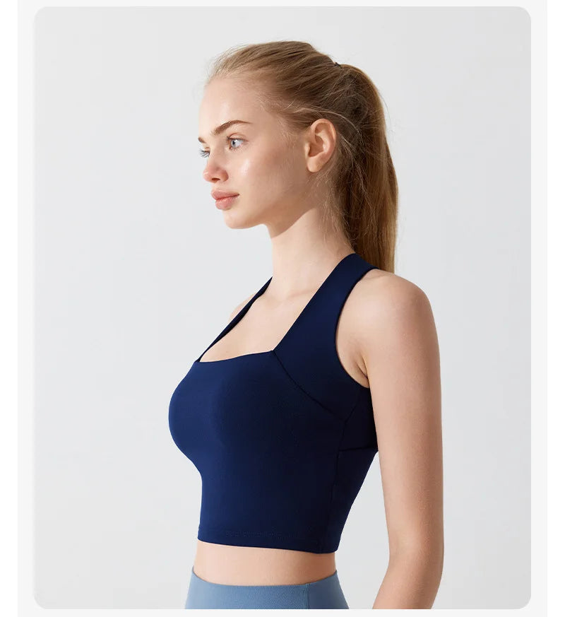 Women Cross Strap Sports Bra Top High impact Push Up Running Bras Sport Bra Yoga Gym Crop Top Brassiere Fitness Top Sport Bra Aviola