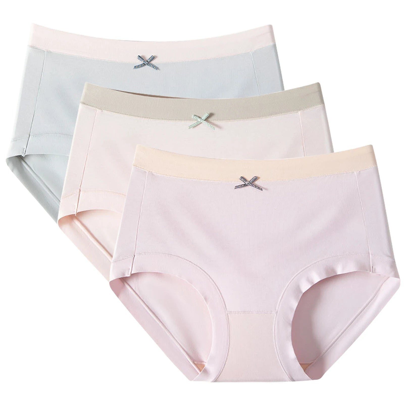 3pcs/Set Women's Cotton Panties Lady Panty Briefs Comfortable Soft Breathable Elastic Underwear Girl Underpants Aviola