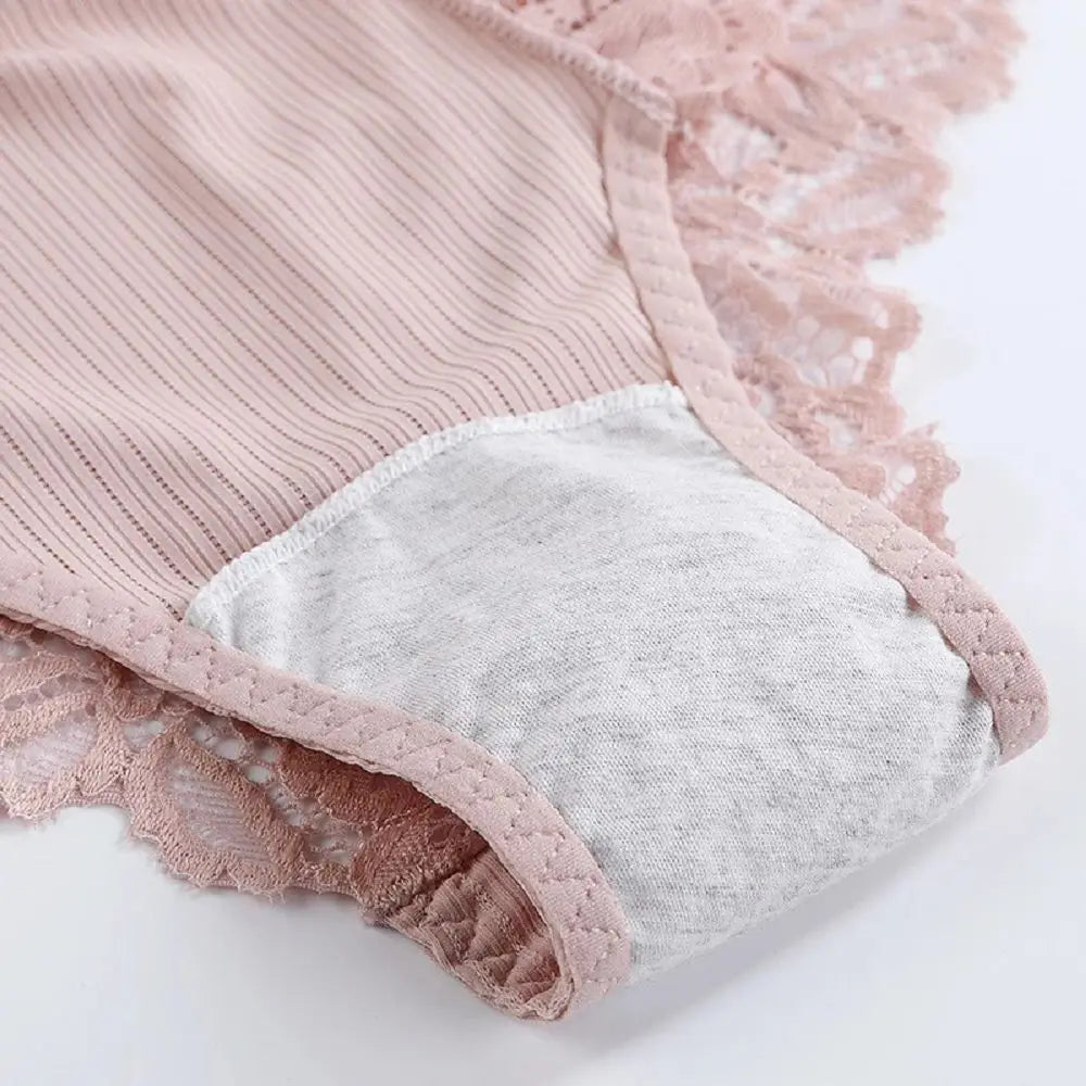 3pcs/Set Low-rise Lace Panties for Women Comfortable Soft Breathable Elastic Underwears Women's Sexy Fashionable Briefs Aviola