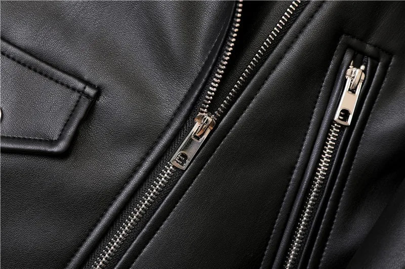 2025 New Spring Autumn Women Blue Faux Leather Jacket Ladies Solid With Belt Zipper Biker Coat Female Casual Outwear Veste Femme Aviola