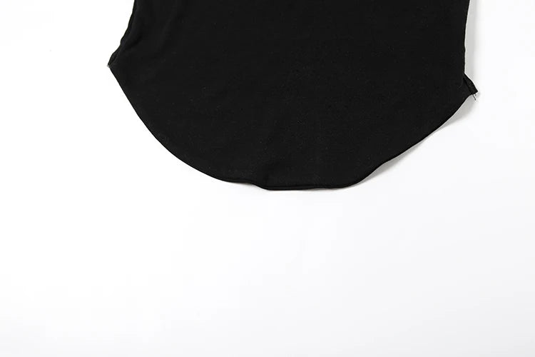 Nibber Low-Neck Camisole Women Irregular Hem Skinny High Elasticity Sleeveless Backless Daily Versatile Sexy Simple Mini Tops Aviola