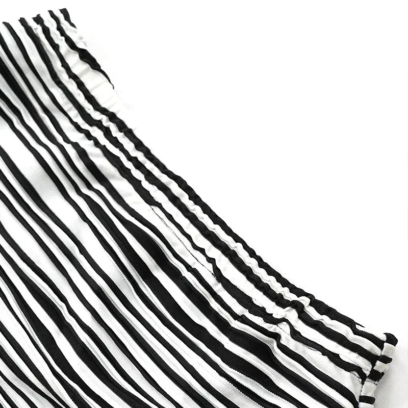 Nibber Autumn Two-piece set Women Fashion Pretty Full Sleeve Pleats Buttons Office Lady Top+Hip Skirt Striped Sexy Classic Suit Aviola