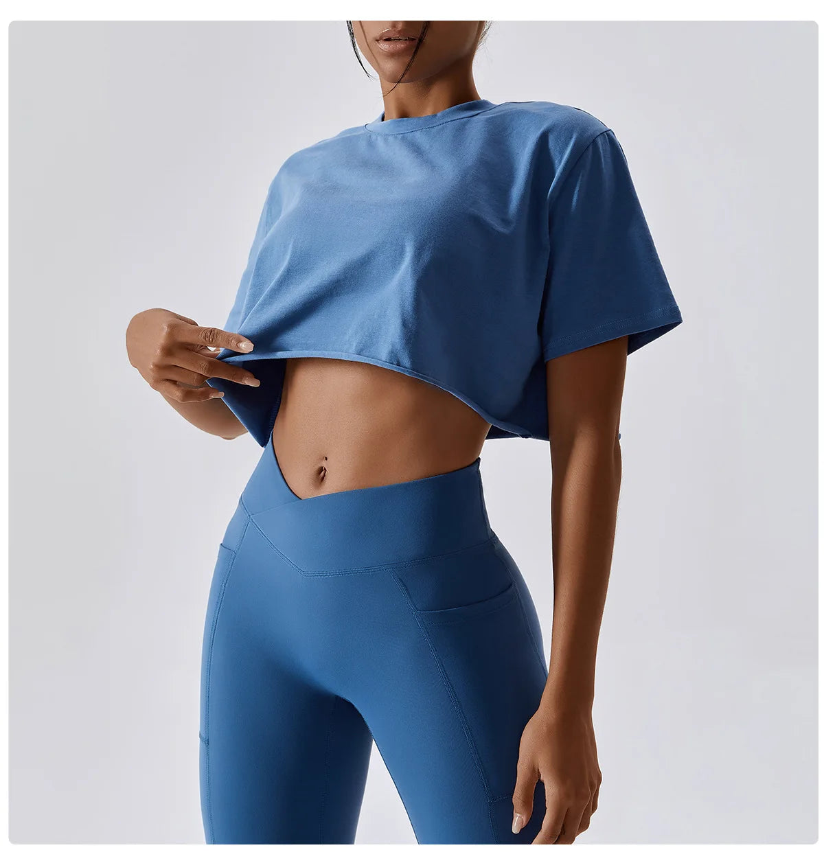 Y2K Outdoor Dance Sports Short sleeved Yoga Dress Women's Leisure Versatile Fitness Top Loose Sports T-shirt Aviola