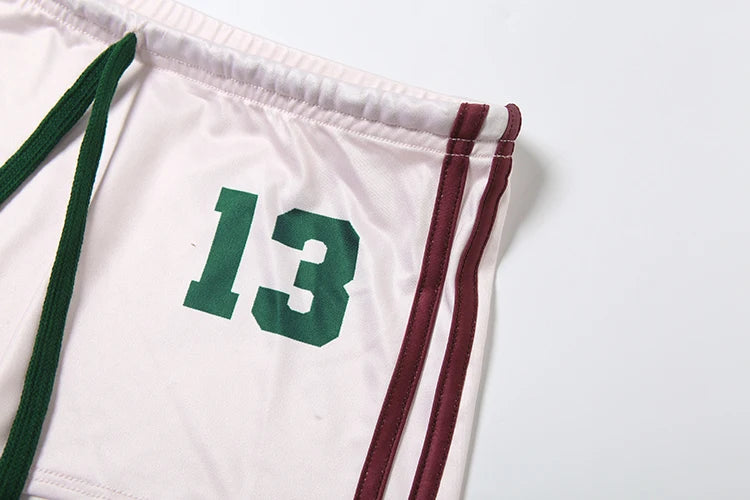 Nibber Activity Letter Print 2 Piece Set Women Tracksuit O-Neck Basic Sporty Crop Top+Shorts Casual Streetwear Matching Suit Aviola