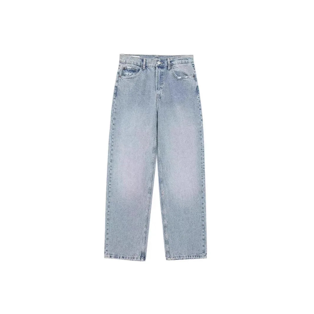 Jeans Women Denim Pant Straight Trousers Wide Leg Long Pants High Waist Y2k Streetwear Casual Mom Jeans Splice Elegant Work Aviola