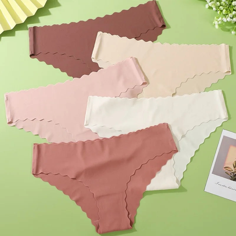 5Pcs/Set Briefs Women Panties Seamless Underwear Female Underpants Summer Soft Panties Thin Sexy Lingerie Aviola