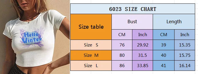 2024 Europe and the United States street new print season art text short sleeve women Y2K women's T-shirt vest halter Aviola