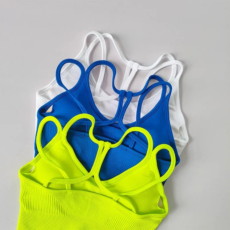 Women Breathable Sports Bra  Anti-sweat Fitness Top  Seamless Yoga Bra Gym Crop Top Brassiere Push Up Sport Bra Gym Workout Top Aviola