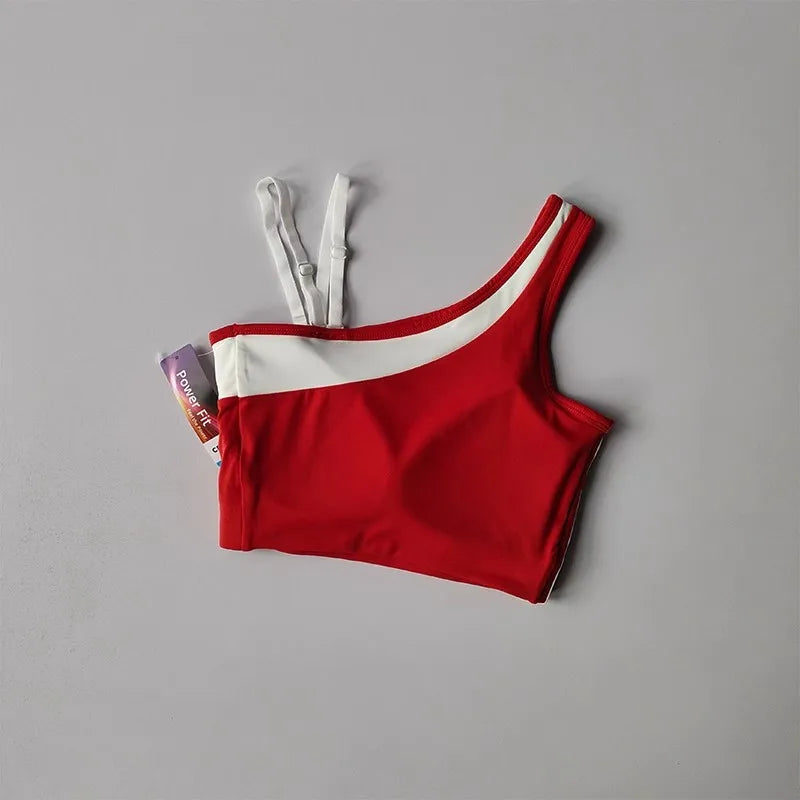 2 Pieces Yoga Suit for Women Splicing Color Fitness Gym Clothes Halter Sports Bra Matching Impact Shorts Workout Sets Gym Outfit Aviola