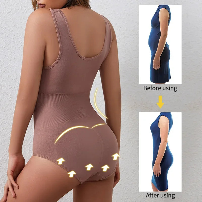 Shapewear Women Seamless Solid Shaping Bodysuit, Crew Neck Tummy Control Slimming Body Shaper, Women's Underwear & Shapewear Aviola