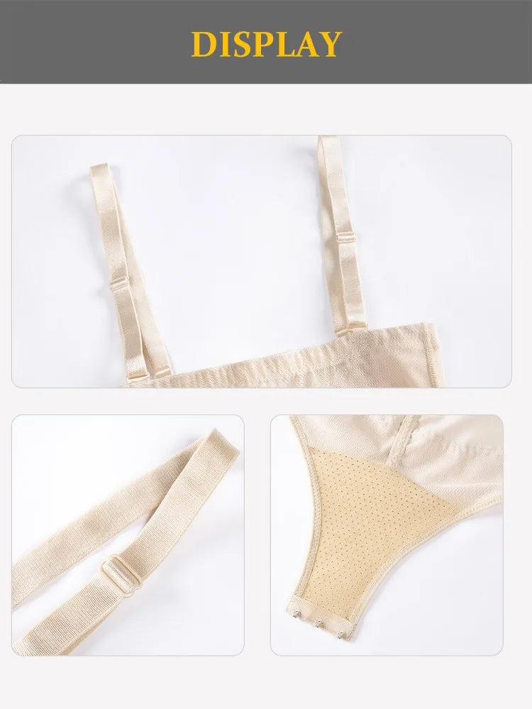 Light Shapewear Bodysuit Body Shaper Women Belly Sheath Waist Trainer Reductive Slimming Underwear Thin Breathable Aviola