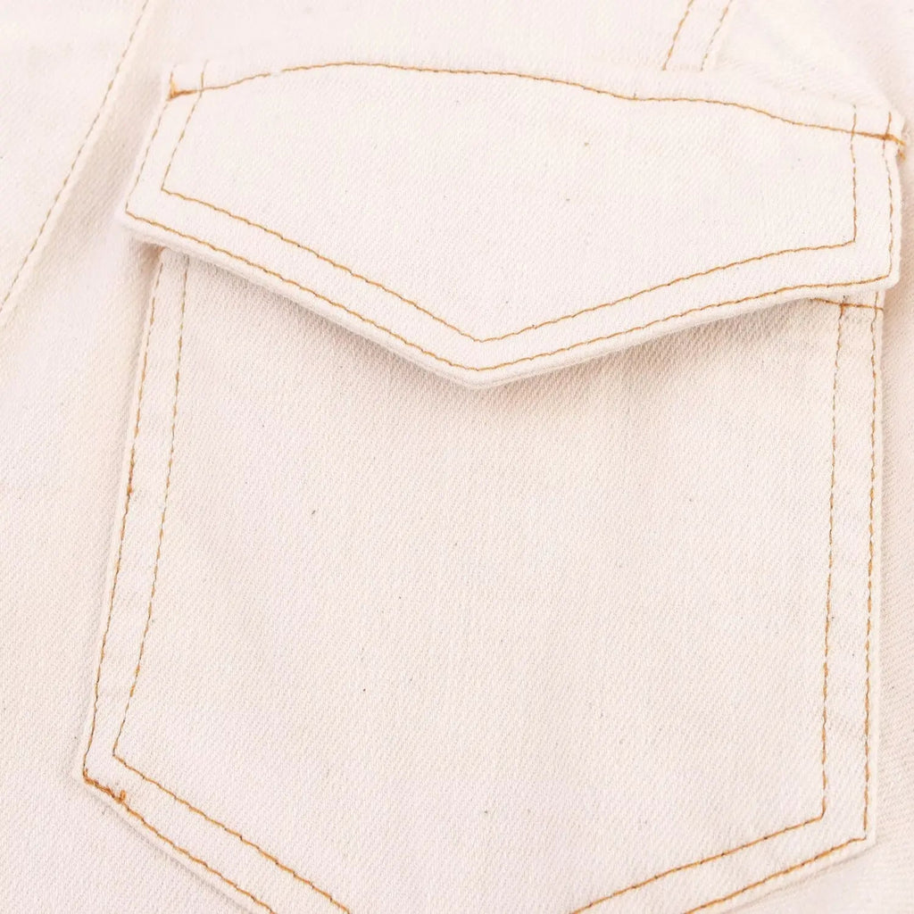 UNIZERA 2025 summer new traf women's elegant and fashionable pleated waist V-neck short-sleeved temperament denim dress Aviola