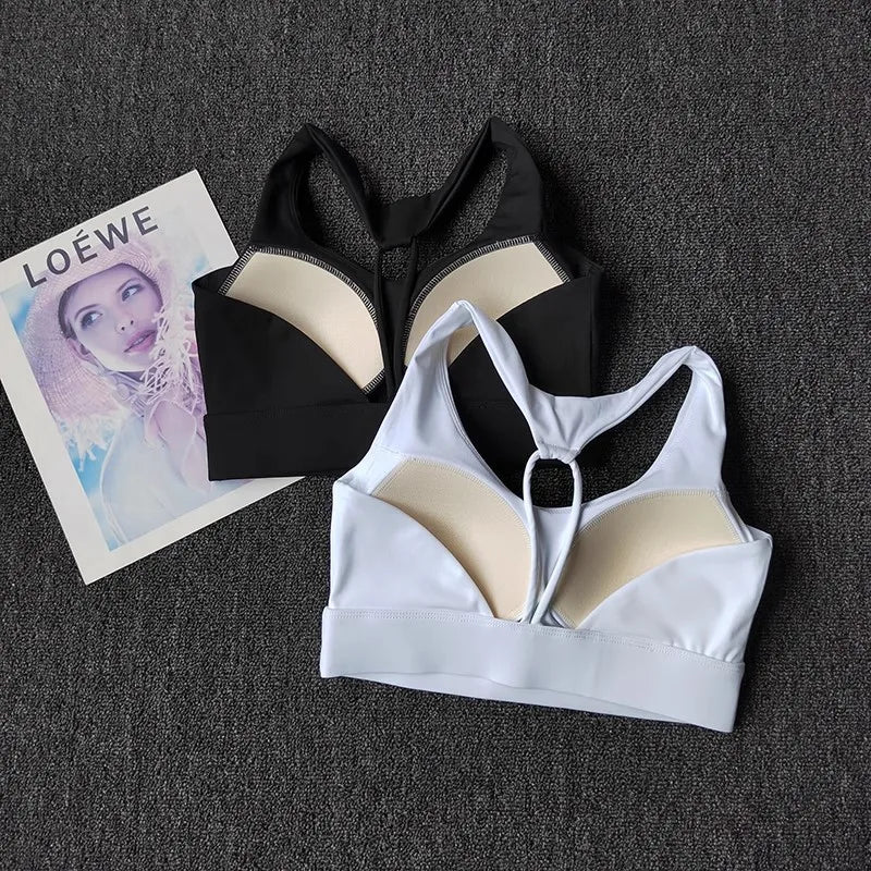 Women's High-Intensity Sports Underwear Shock-Proof Anti-Sagging Yoga Vest Bra Beauty Back Running Bras Fitness Tops Gym Bra Aviola