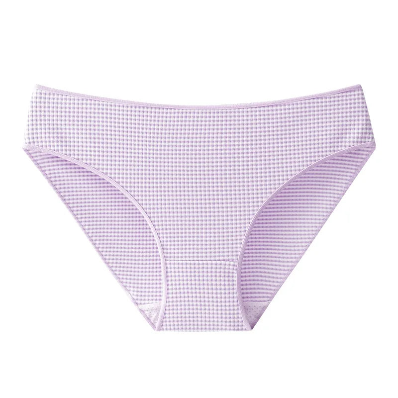 Women Panties Breathable Crotch Warm Underwear for Women Sexy Seamless Briefs Stripes Low Rise Pants Female Winter Lingerie Aviola