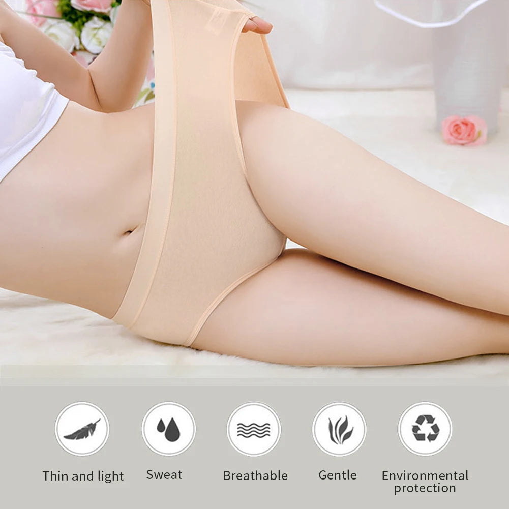 5pcs M-XXL Mid-waist Pure Cotton Women's Panties Breathable Briefs Underwear Girls Comfortable Underwears Aviola