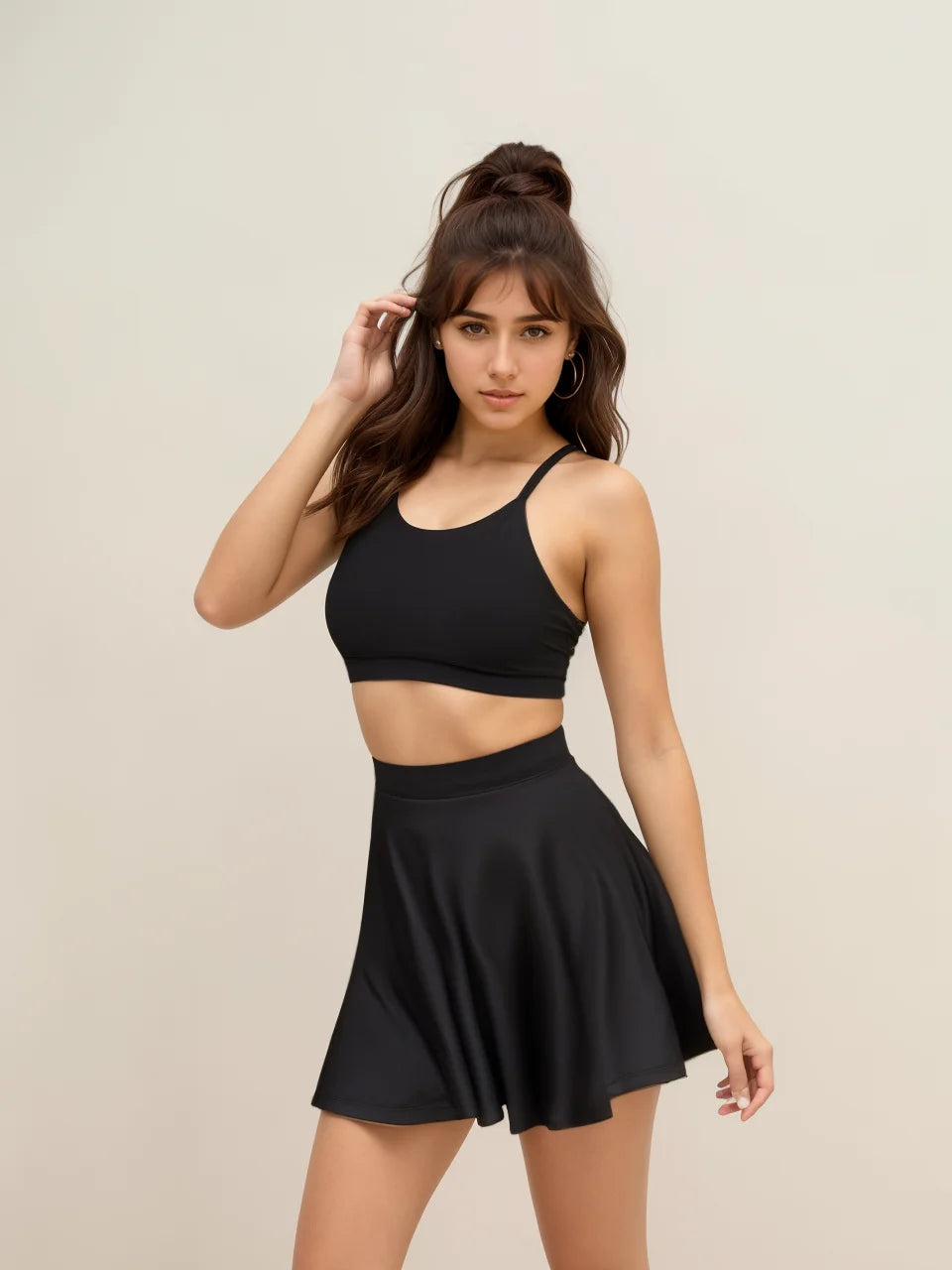 Cross-border suspenders two-piece sexy suspenders halter halter skirt Aviola