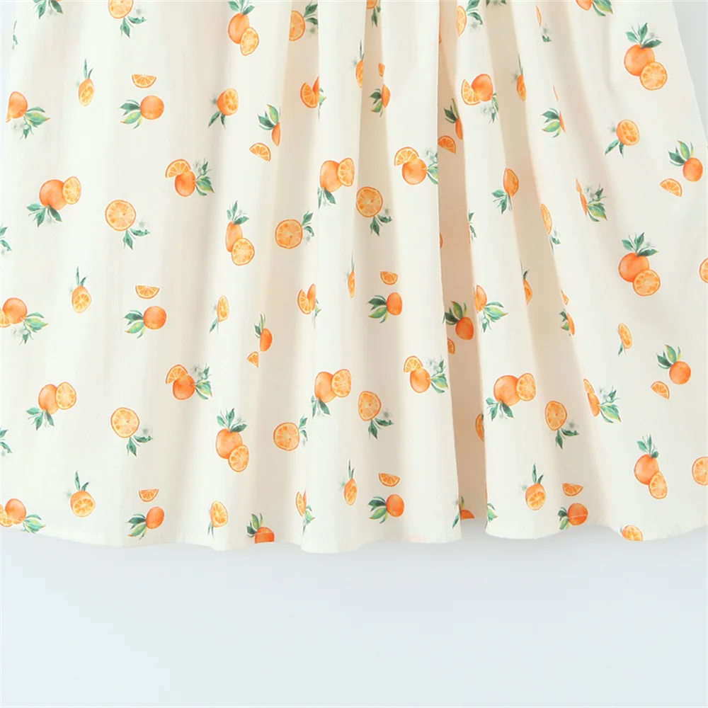 BM&MD&ZA2025fruit print suspender skirt loose simple casual versatile daily dress summer new women's clothing Aviola