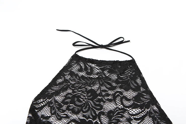 Nibber Sexy Jacquard Women 2 Piece Set Y2K Coquette Halter Backless Tank Tops+Irregular Skirts Matching Summer Midnight Clubwear Aviola