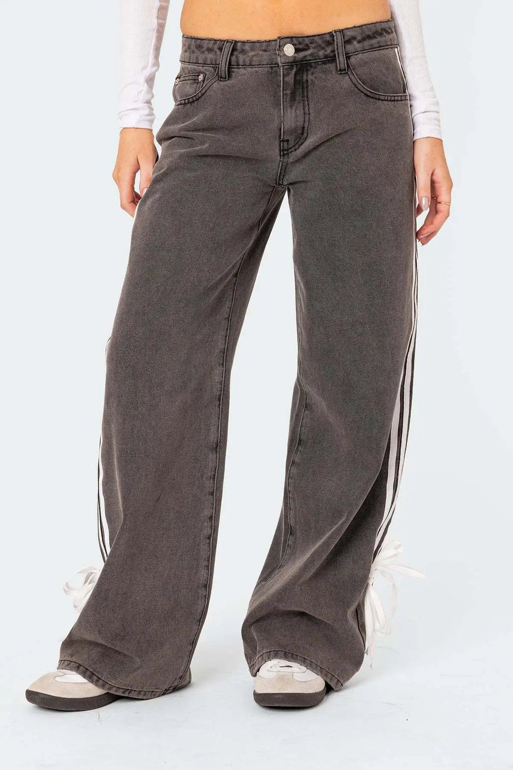 Denim Pant Women Jeans Wide Leg Long Pants Y2k Streetwear High Waist Casual Straight Trousers Elegant Mom Jeans Work 2025 Aviola