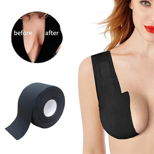 1 Roll 5M Boob Tape Push Up Bras For Women Free To Cut Large Chest Stickers Breast Lifting Up Tape Self Adhesive Invisible Bra Aviola