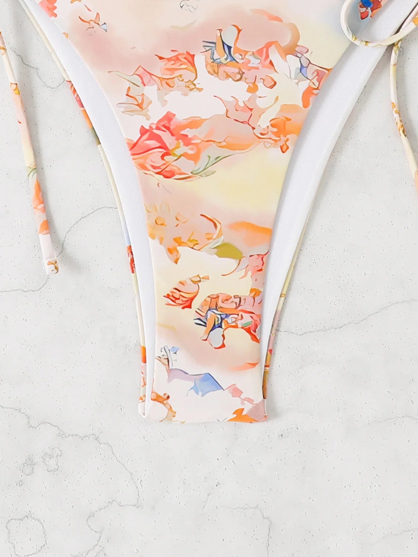 2025 New Sexy Bikini Three-piece Set Women Thong Print Swimsuit Low Waist Summer Mesh Blouse Swimming Pool Bikini Set Brazil Set Aviola