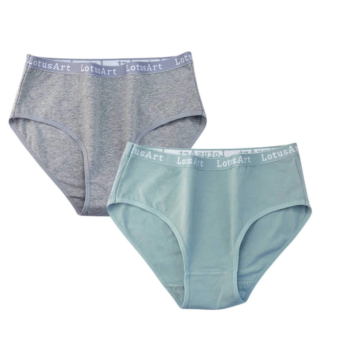 2PCS/Set Cotton Panties Women High Waist Briefs Solid Color Pantys Female Intimates Comfot Breathable Lingerie M-2XL Underpants Aviola