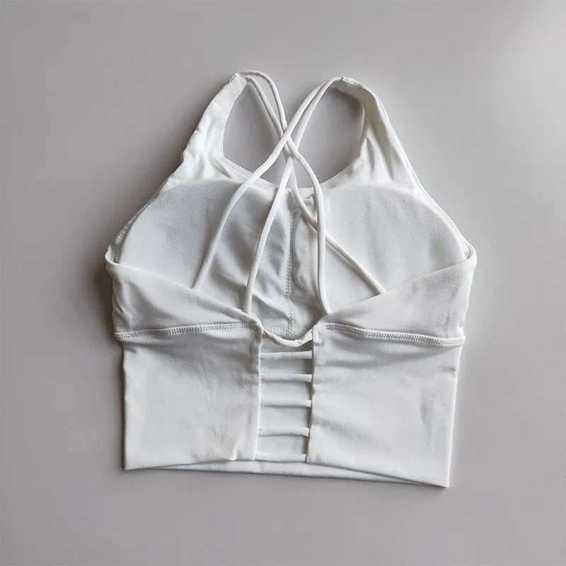 Women Sexy Beauty Back Sports Bra Breathable Fitness Top Seamless Yoga Bra Gym Crop Top Brassiere Push Up Sport Bras Workout Top Aviola