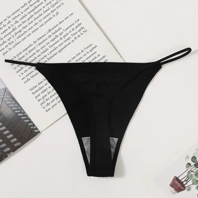 4Pcs/Set Women G-String Seamless Panties Underwear Sexy Lingerie Low Rise Thongs Female G-String High Cut Pantys Aviola