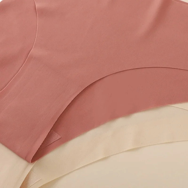 5Pcs/Set Women Panties Seamless Briefs Thin Female Vneck Underpants Summer Soft Panties Sexy Lingerie Underwear Underwear Aviola