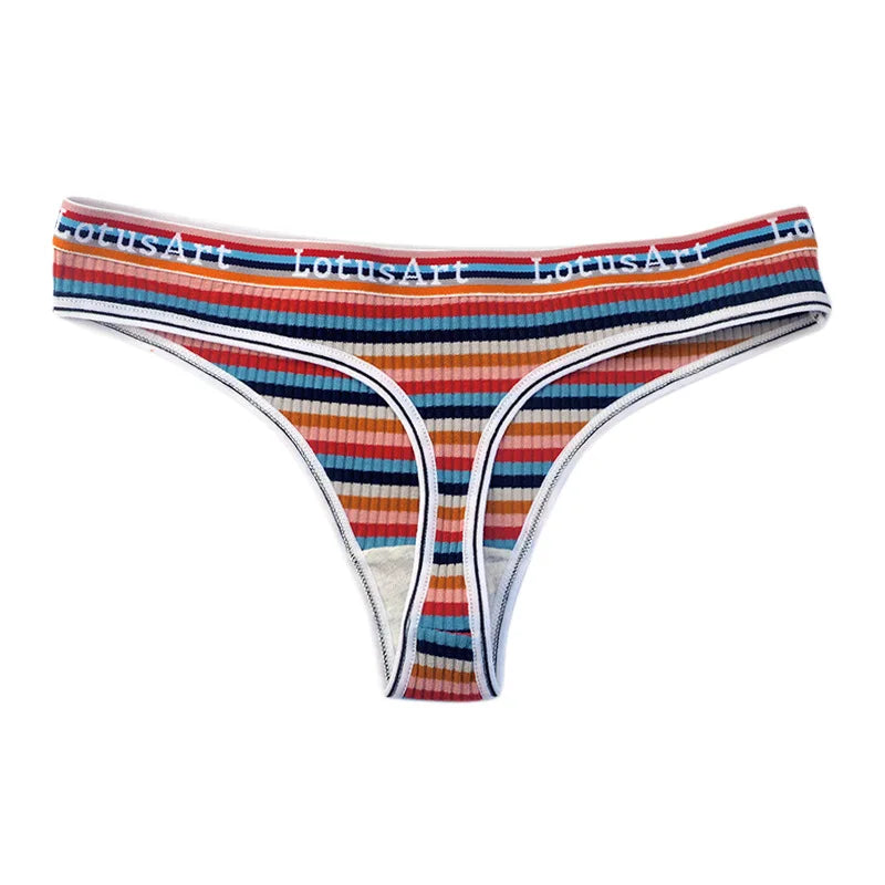 3pcs/Set Colorful Low Waist Cotton Panties for Women Panties Lingerie Breathable Female Girl Briefs Comfortable Pants Aviola