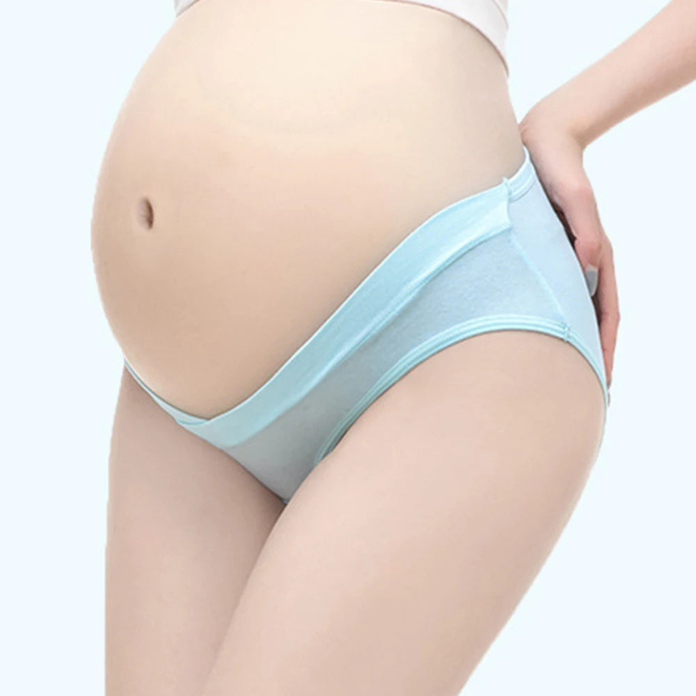 4 Pairs Pregnant Women Panties Underwear Cotton Pregnancy Low Waist Breathable Underwear Aviola