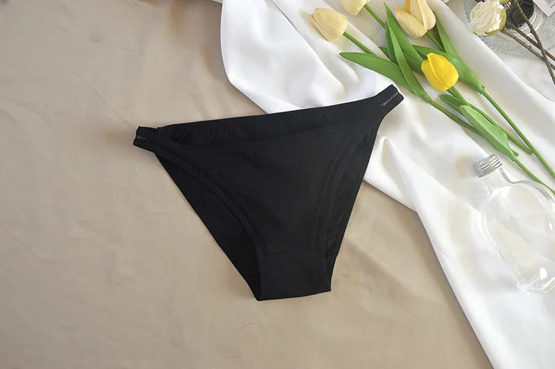 3Pcs/set Women Cotton Panties Female Mesh Underpants Solid Color Bikini Briefs Underwear Ladies Sexy Panty Girls Lingerie Aviola
