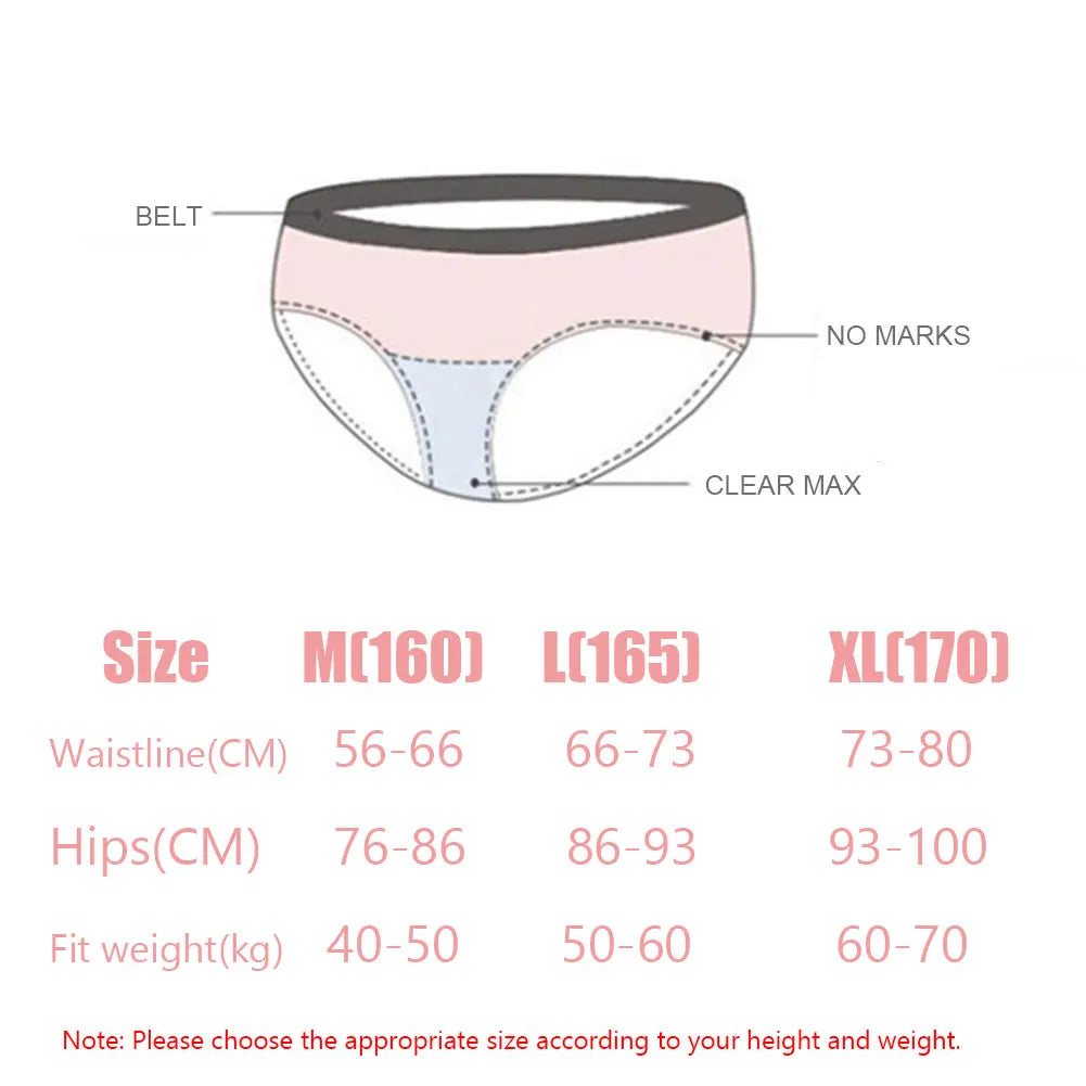5pcs/Set Women's Breathable Panties Multipack Underwears for Women Girls Soft Knickers Lady ice Silk Underpants Aviola