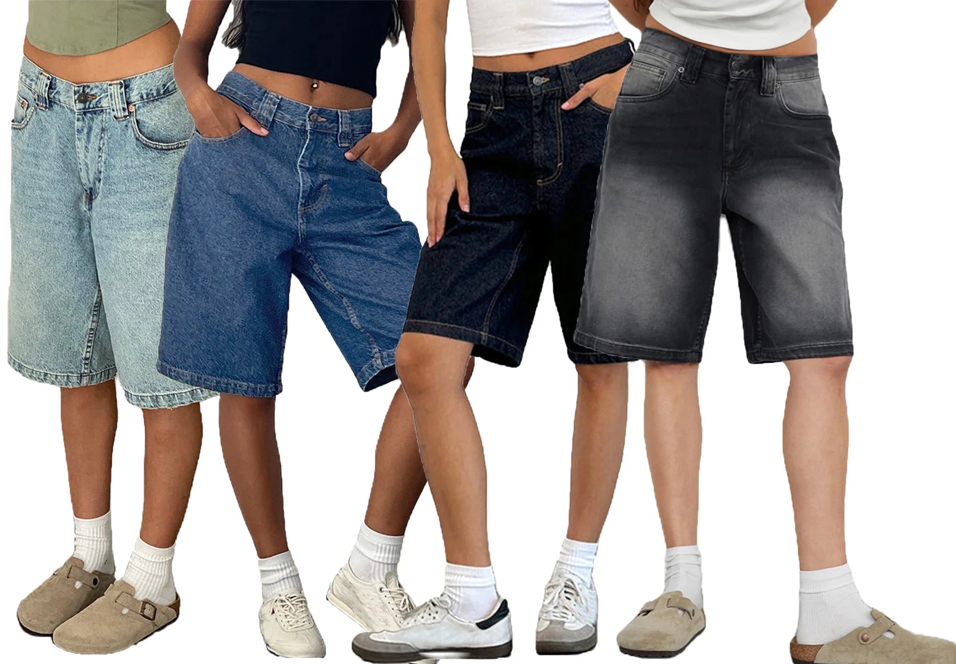 Denim Pant Women Wide Leg Jeans Calf Length Pants High Waist Straight Trousers Y2k Streetwear Mom Jeans Casual Loose Summer Aviola