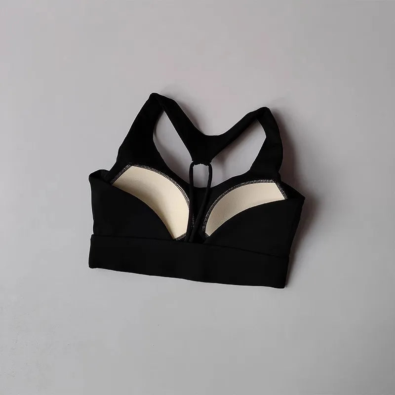 Women's High-Intensity Sports Underwear Shock-Proof Anti-Sagging Yoga Vest Bra Beauty Back Running Bras Fitness Tops Gym Bra Aviola