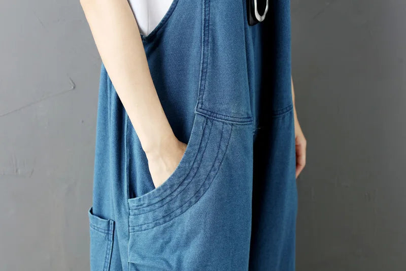 Jumpsuits Women Denim One Piece Mom Jeans Overalls Wide Leg Long Pants High Waist Rompers Y2k Streetwear Work Casual 2025 Aviola