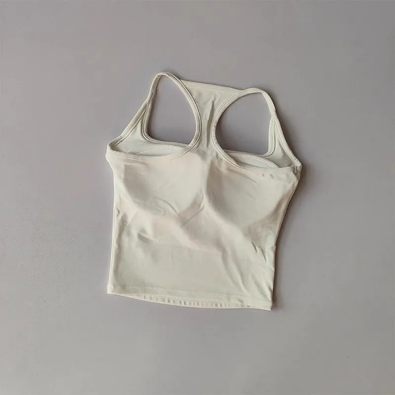Women's Pilates Tank Top Push-Up Sports Bra Hollow Breathable Fitness Bras Gym Yoga Vest Sexy Running Tops Sportswear Aviola