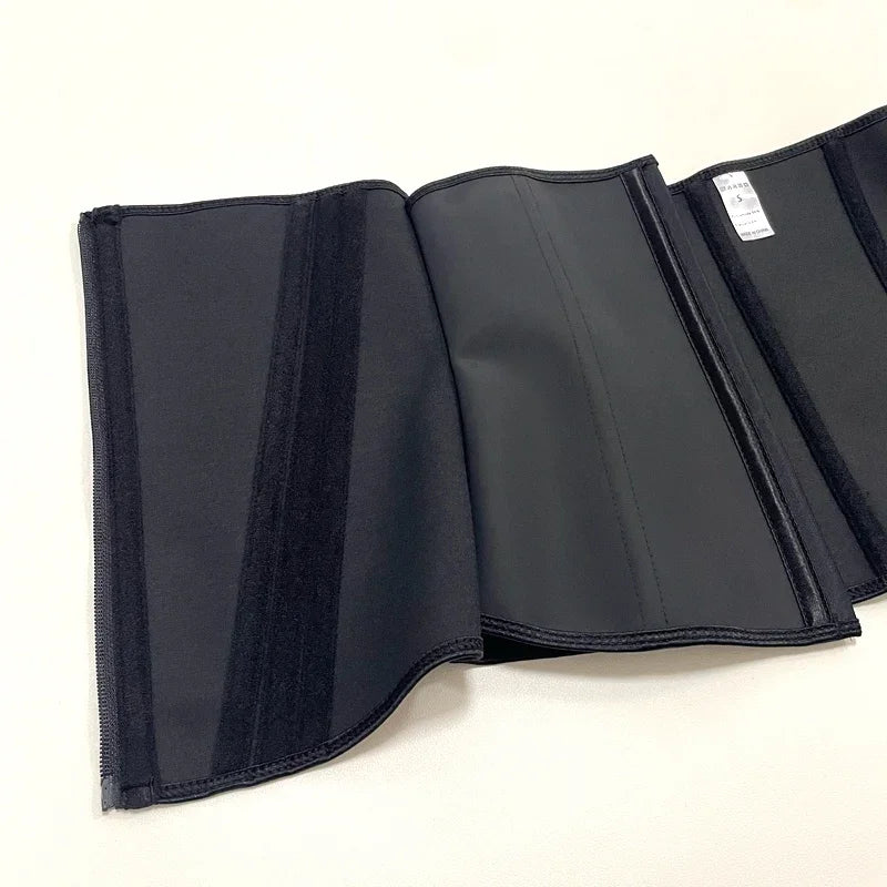 Women Latex Waist Trainer Shapewear 13 Bones Corset with Zipper and 3-Row Hook Tummy Control Body Shaper Slimming Cincher Belt Aviola