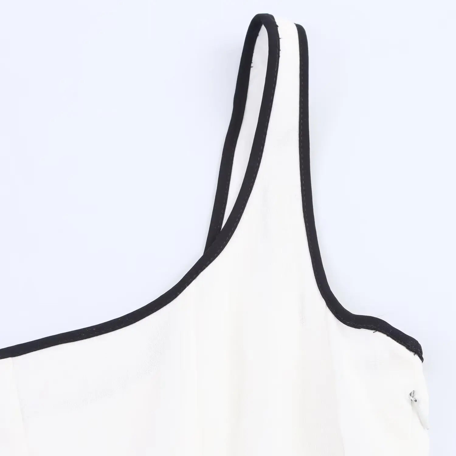 UNIZERA Contrast Edge Midi Dress 2025 Summer New Arrivals Women's Casual Loose Suspender Dress Aviola