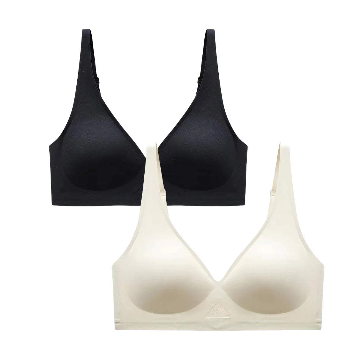 2Pcs/Set Seamless Bras for Women Non-wire Invisible Deep V Bralette Female Push Up Bras Underwear Sexy Lingerie Aviola
