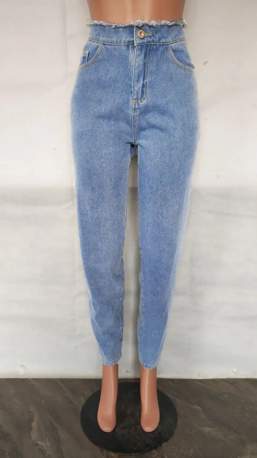 Ankle Length Jeans Hollow Spliced Sexy Jean Pencil Denim Pants Women Solid Washed Skinny Pockets High Waist Punk Style 2025 Aviola