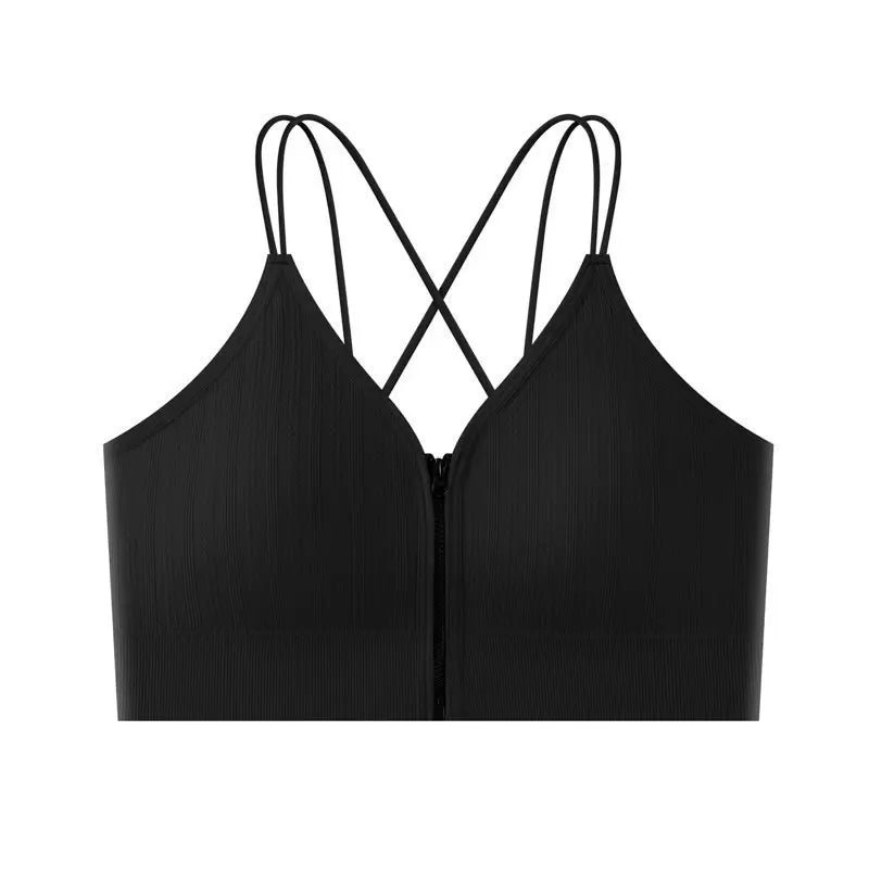 Seamless Bra Women Front Zipper Tube Tops Wrapped Chest Vneck Wireless Bra Comfort Tube Bra Beauty Back Underwear Sports Vest Aviola